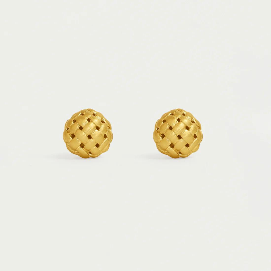 Dean Davidson Weave Ball Studs - Gold