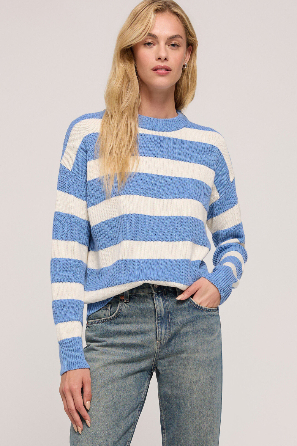 Z Supply Boyfriend Sailor Sweater - Blue River