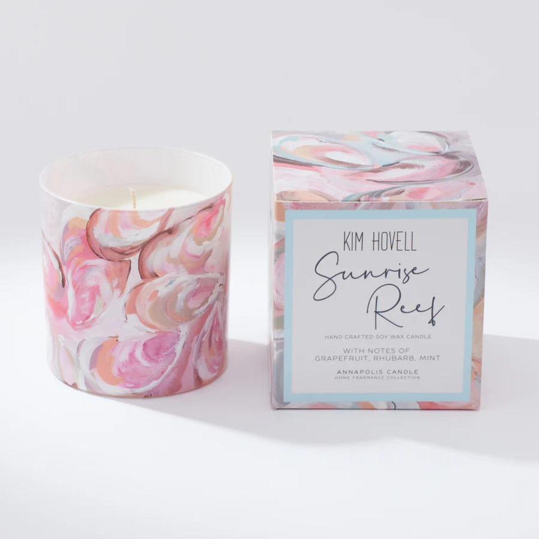Kim Hovell Boxed Candle - Sunrise Reef