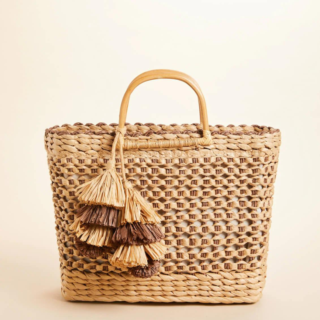Spartina Papyrus Basket Tote - Calm Waters