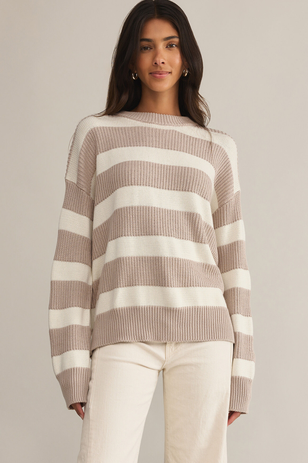 Z Supply Boyfriend Sailor Sweater - Parchment