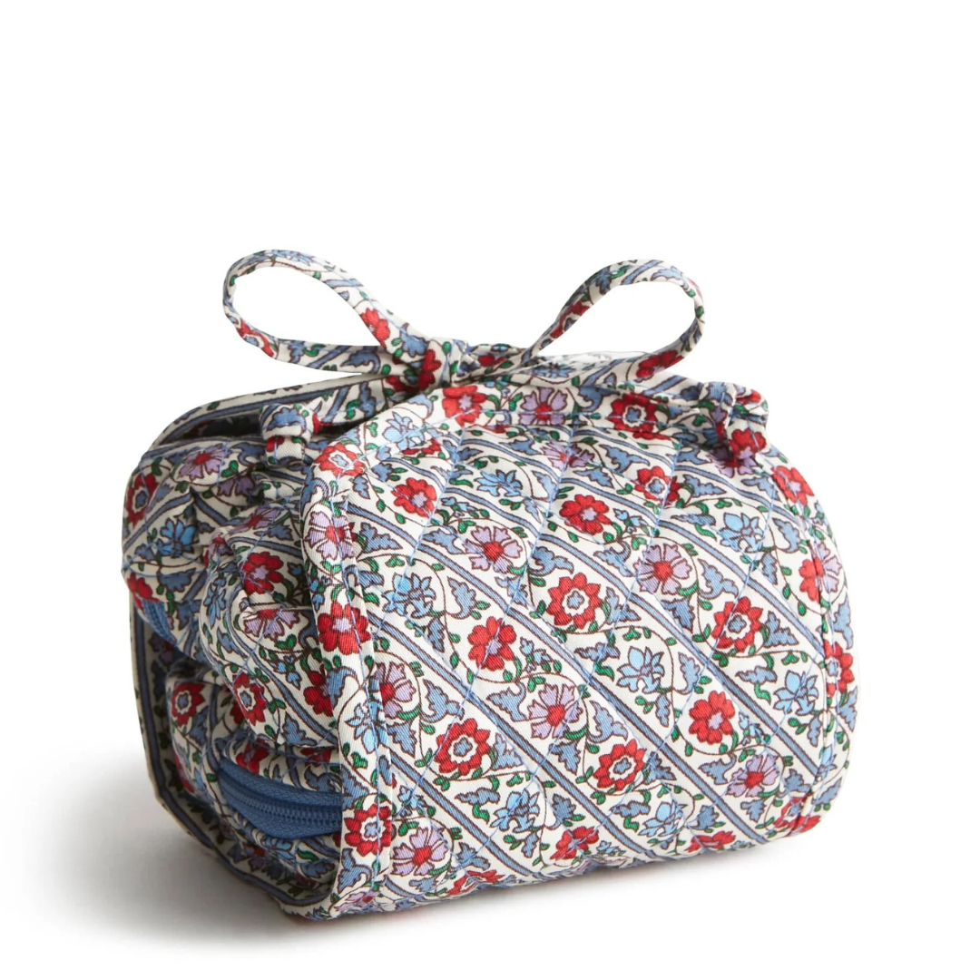 Vera Bradley All Wrapped Up Cosmetic - Bias Mini Vines Ribbons