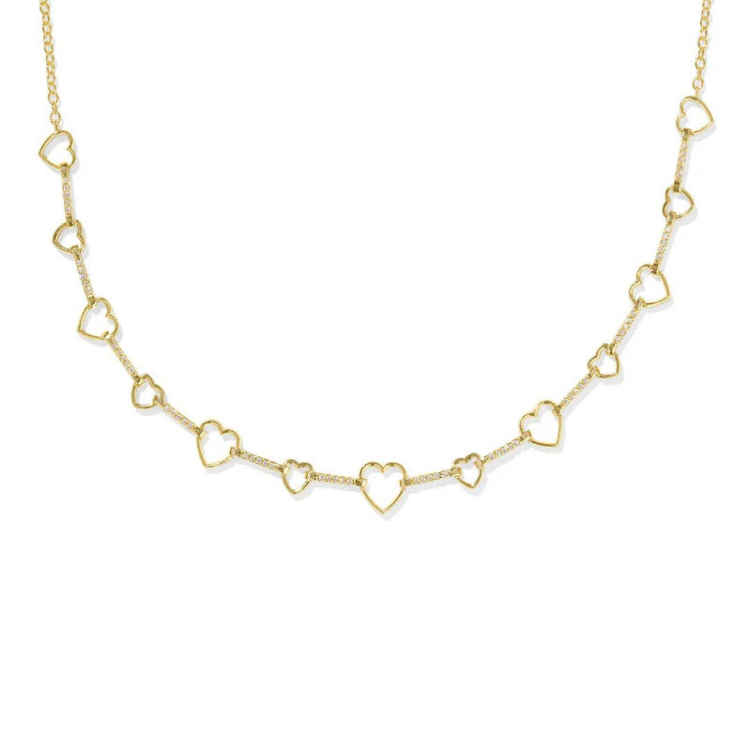 Kendra Scott Haisley Heart Strand Necklace - Gold