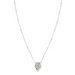 Kendra Scott Framed Tess Druzy Necklace - Rhodium - The Cottage