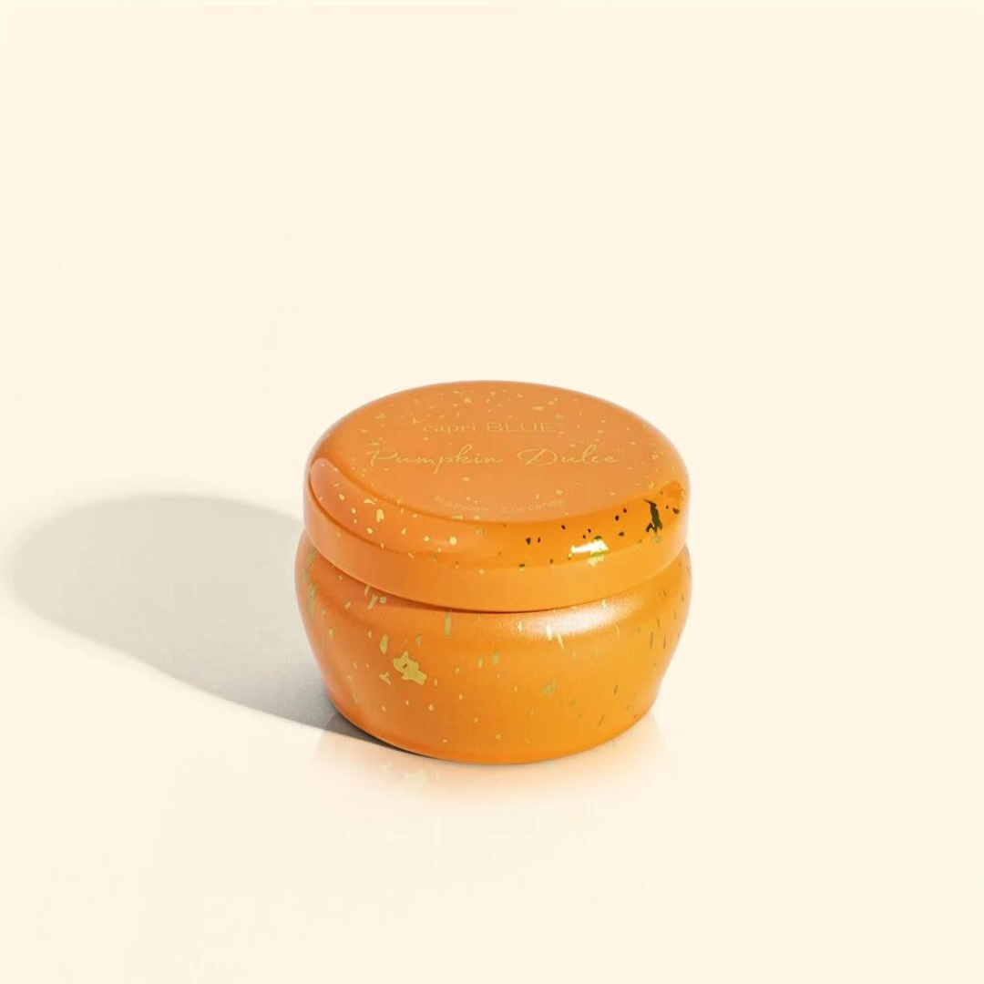 Capri Blue Glimmer Mini Tin - Pumpkin Dulce