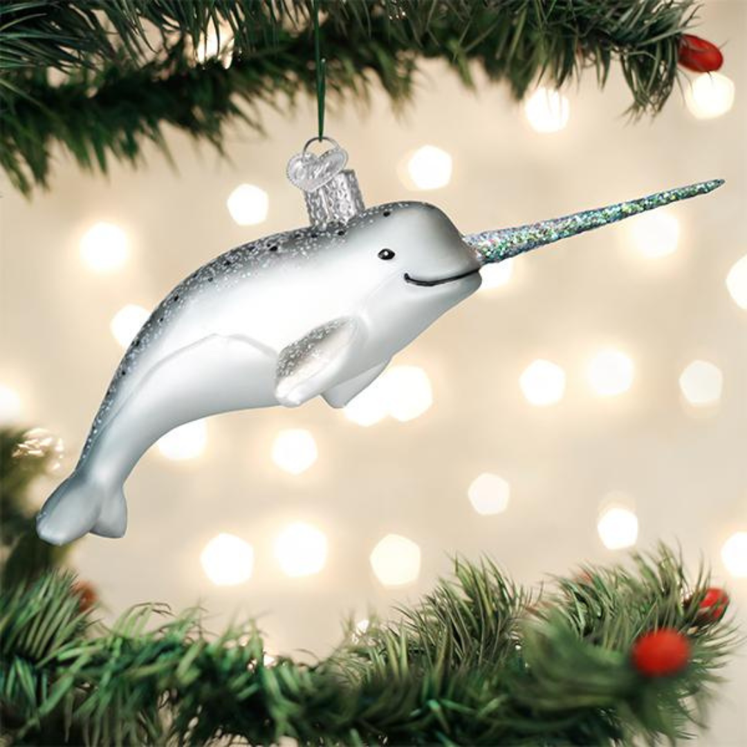 Old World Christmas Narwhal Ornament