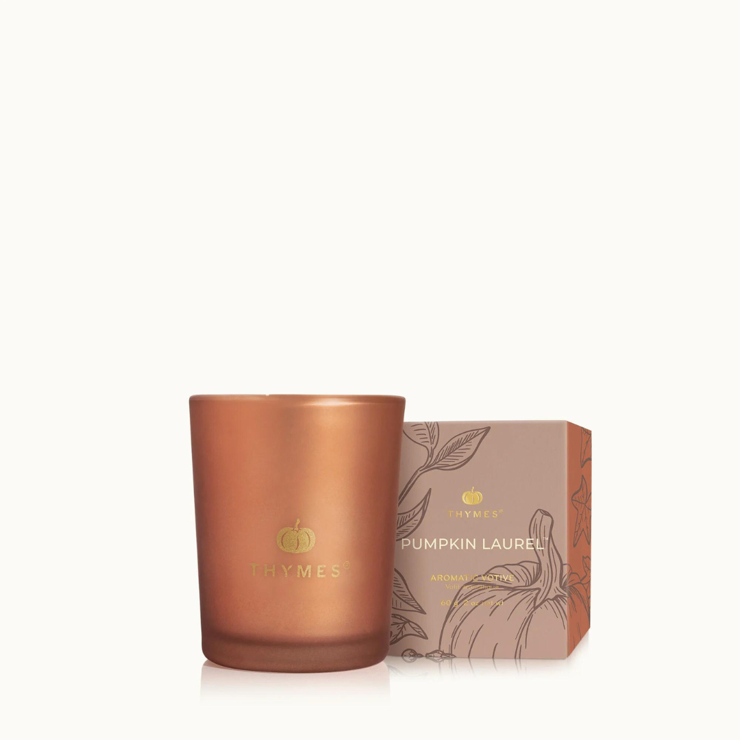 Thymes Votive Candle - Pumpkin Laurel