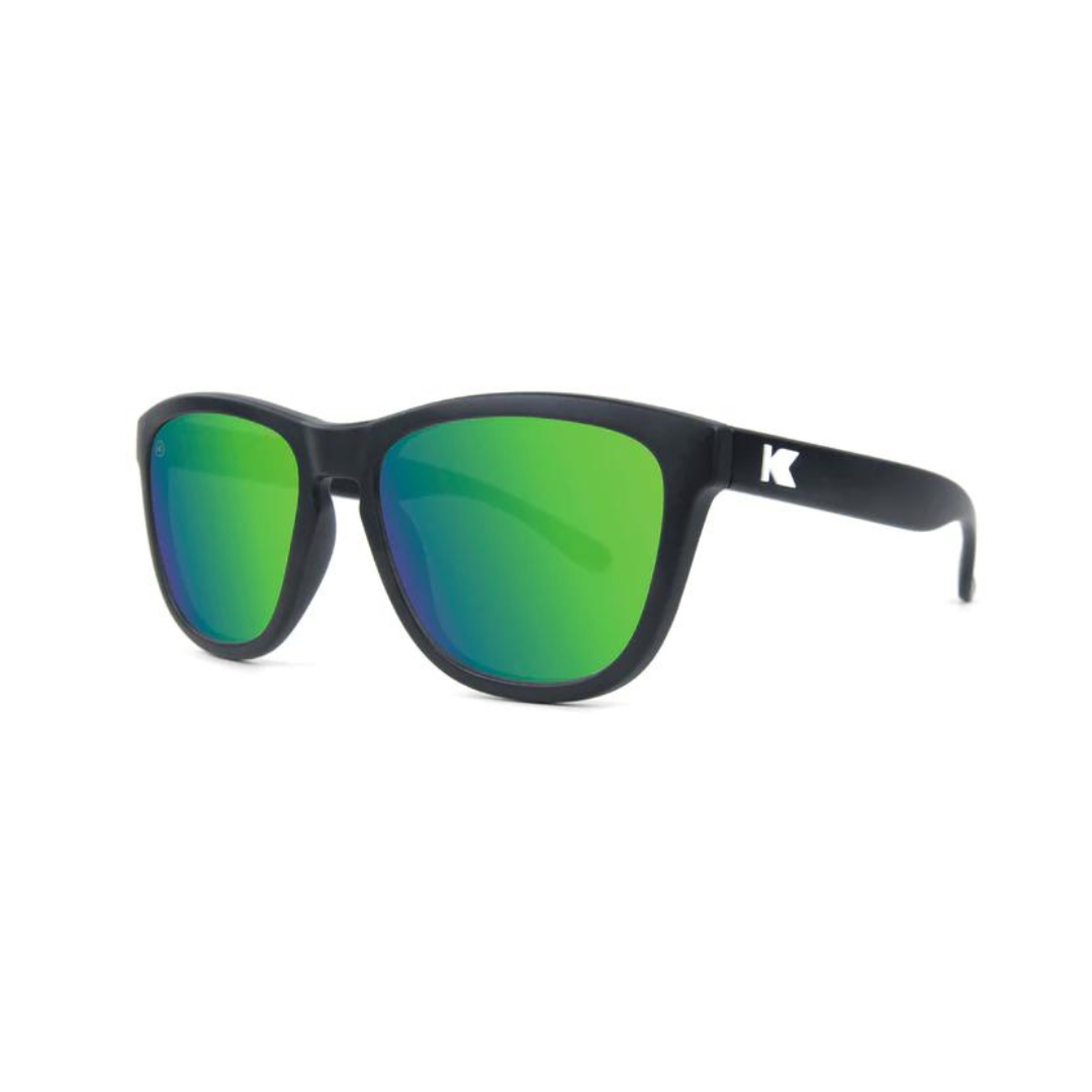 Knockaround Kids Premiums Sunglasses - Black/Green Moonshine