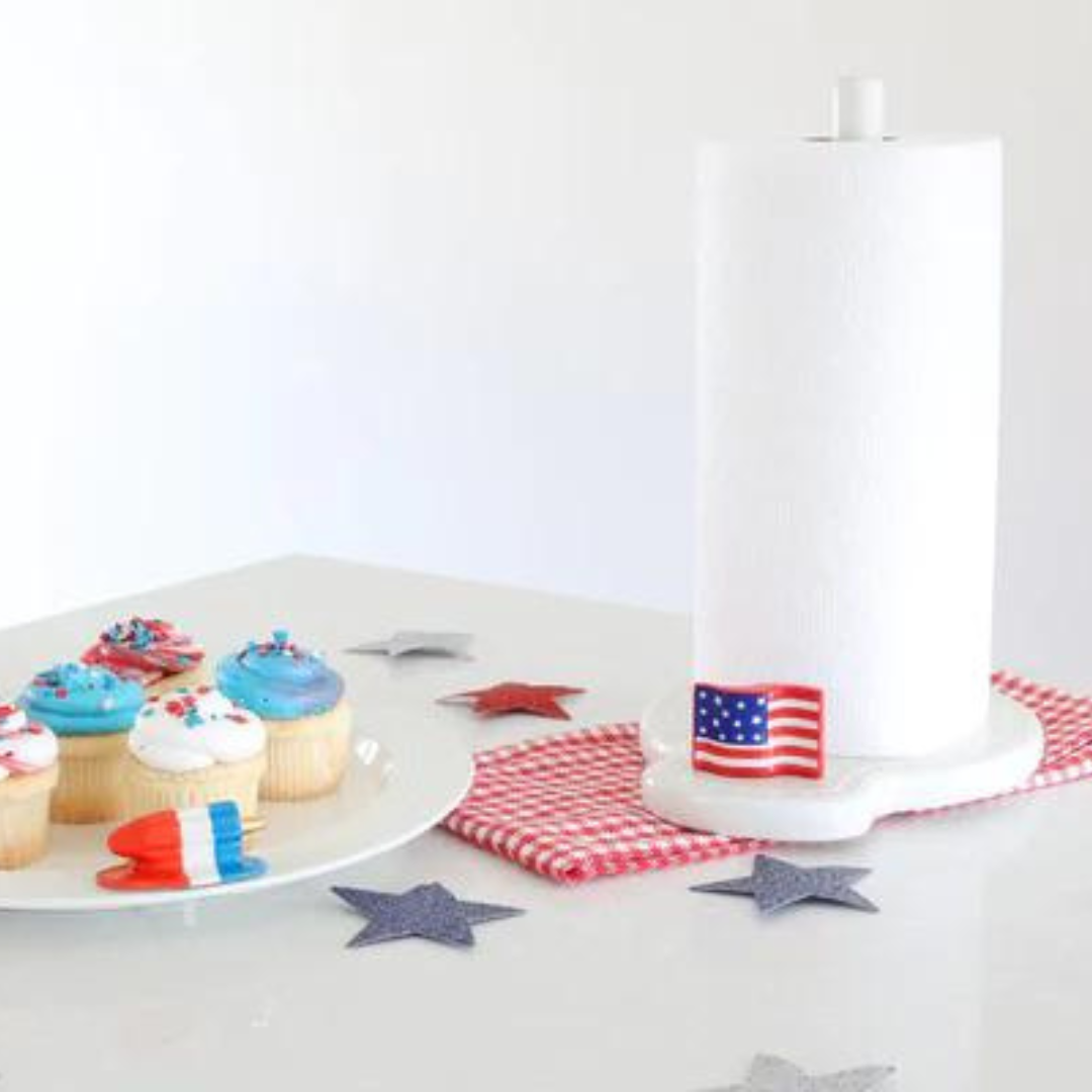 Nora Fleming Stars & Stripes Flag Mini