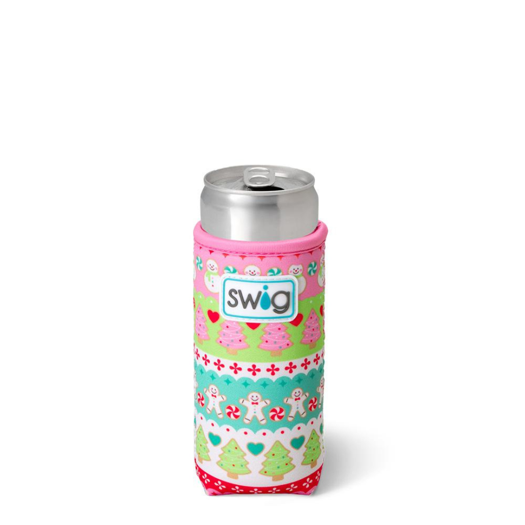 Swig Slim Can Coolie - Holiday Patterns