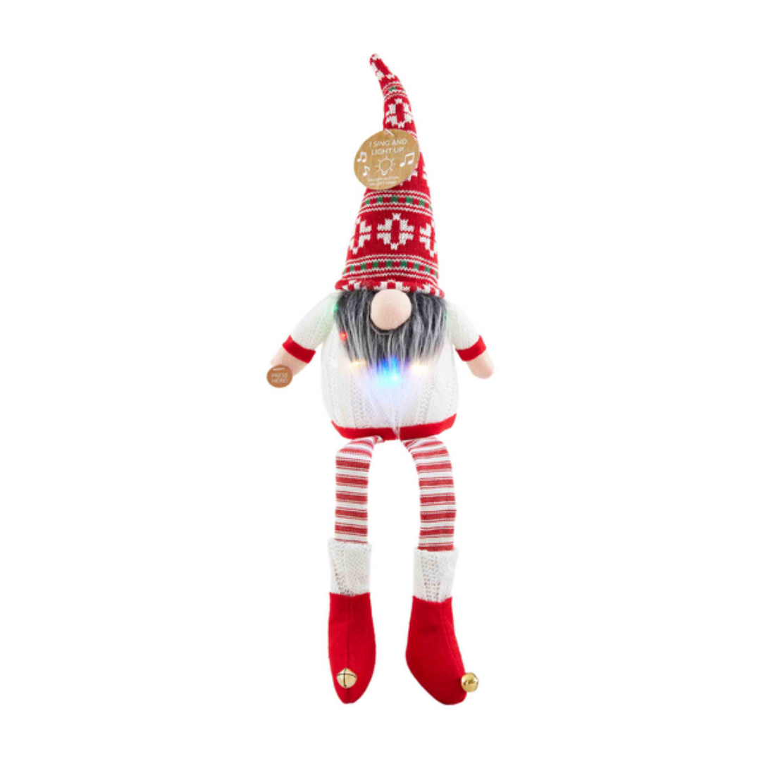 Mud Pie Singing Christmas Gnome