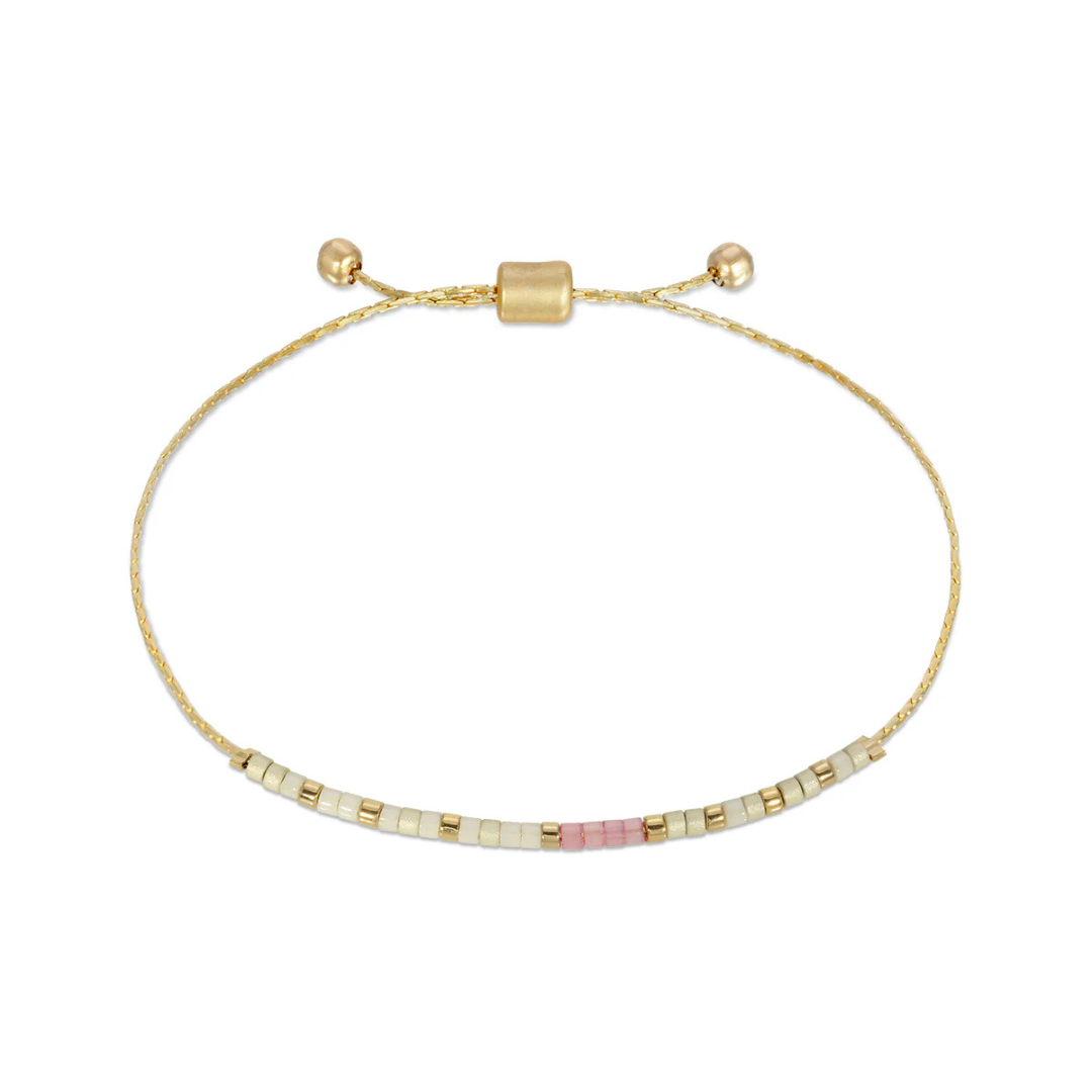 Dot & Dash Morse Code Bracelet - Girl Mama/Ivory & Rose