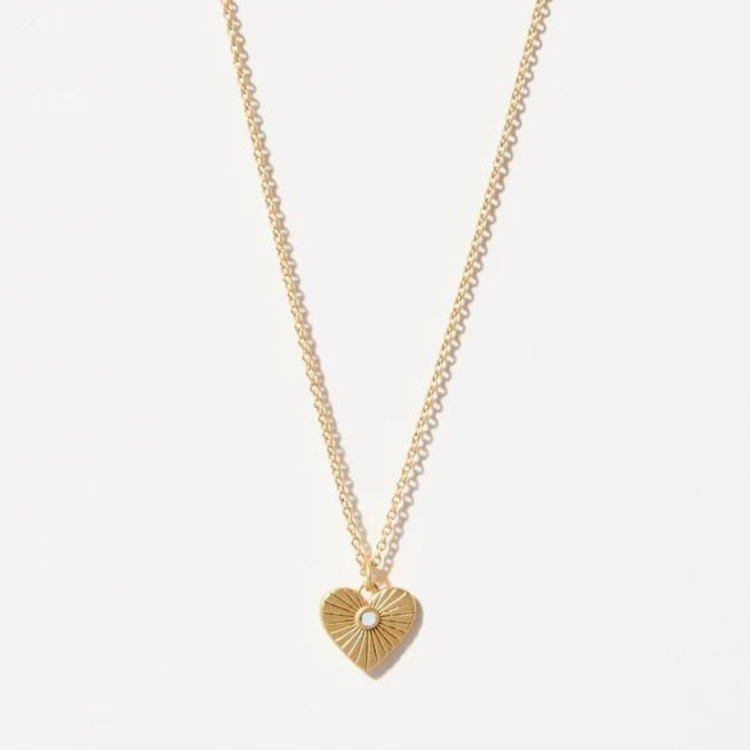Spartina Sea La Vie Heart of Gold Necklace