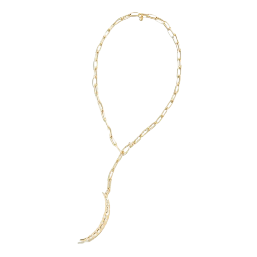 Spartina Crescent Crystal Necklace
