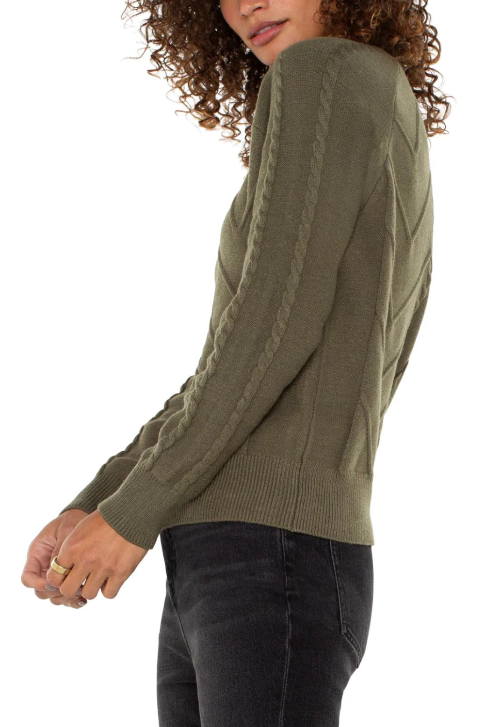 Liverpool Long Sleeve Crew Neck Sweater - Spanish Olive