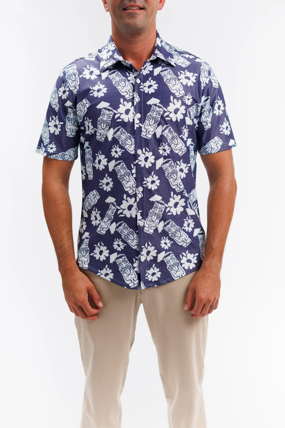 Smith & Quinn Boatyard Button Down - Tiki Torched Large
