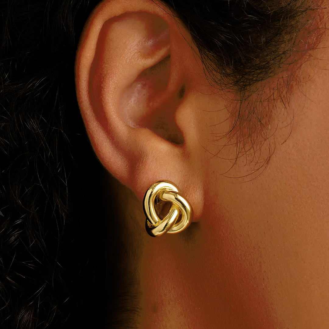 Gorjana Infinity Knot Studs - Gold