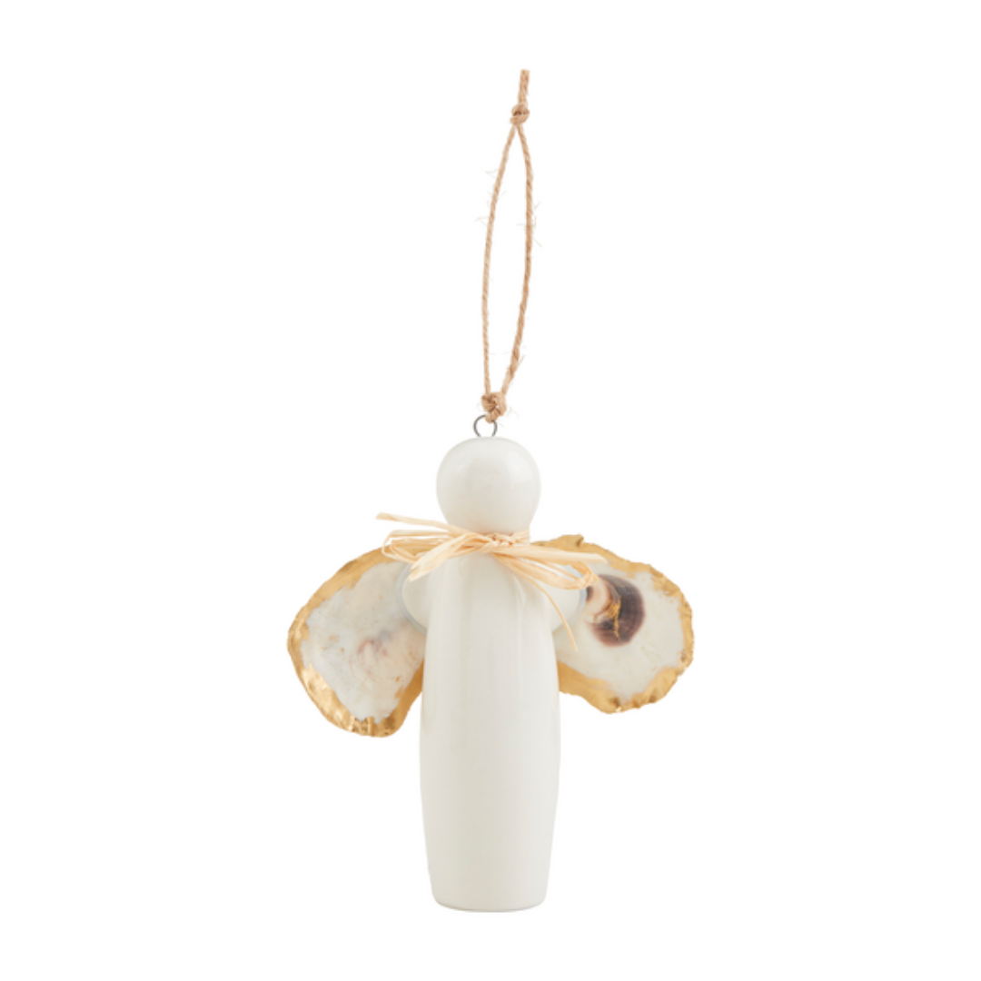 Mud Pie Oyster Wing Angel Ornament