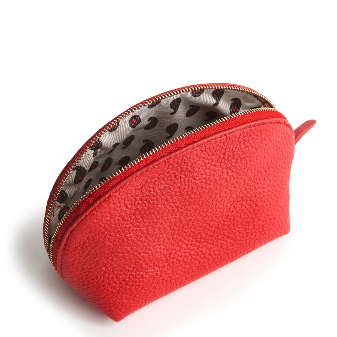 Vera Bradley Mini Dome Cosmetic - Goji Berry Red