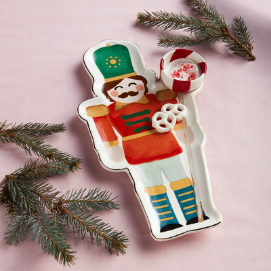 Mud Pie Nutcracker Chip & Dip Set