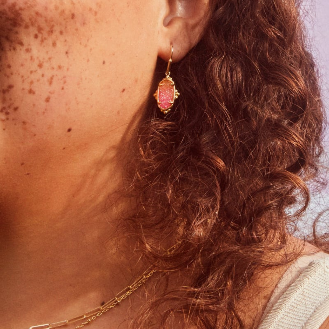 Kendra Scott Lee Petal Framed Drop Earrings - Gold