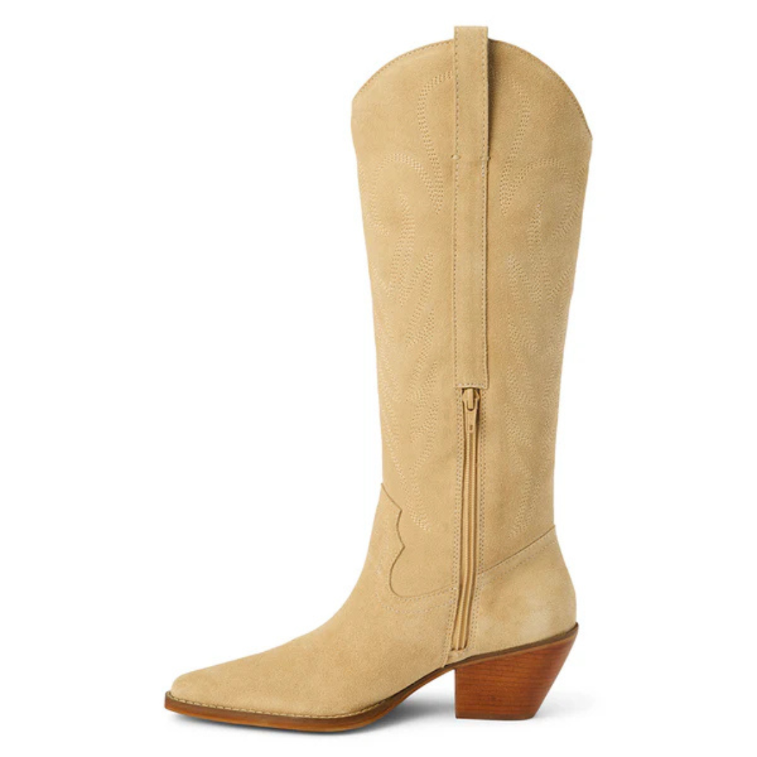 Matisse Agency Cowboy Boot - Cream