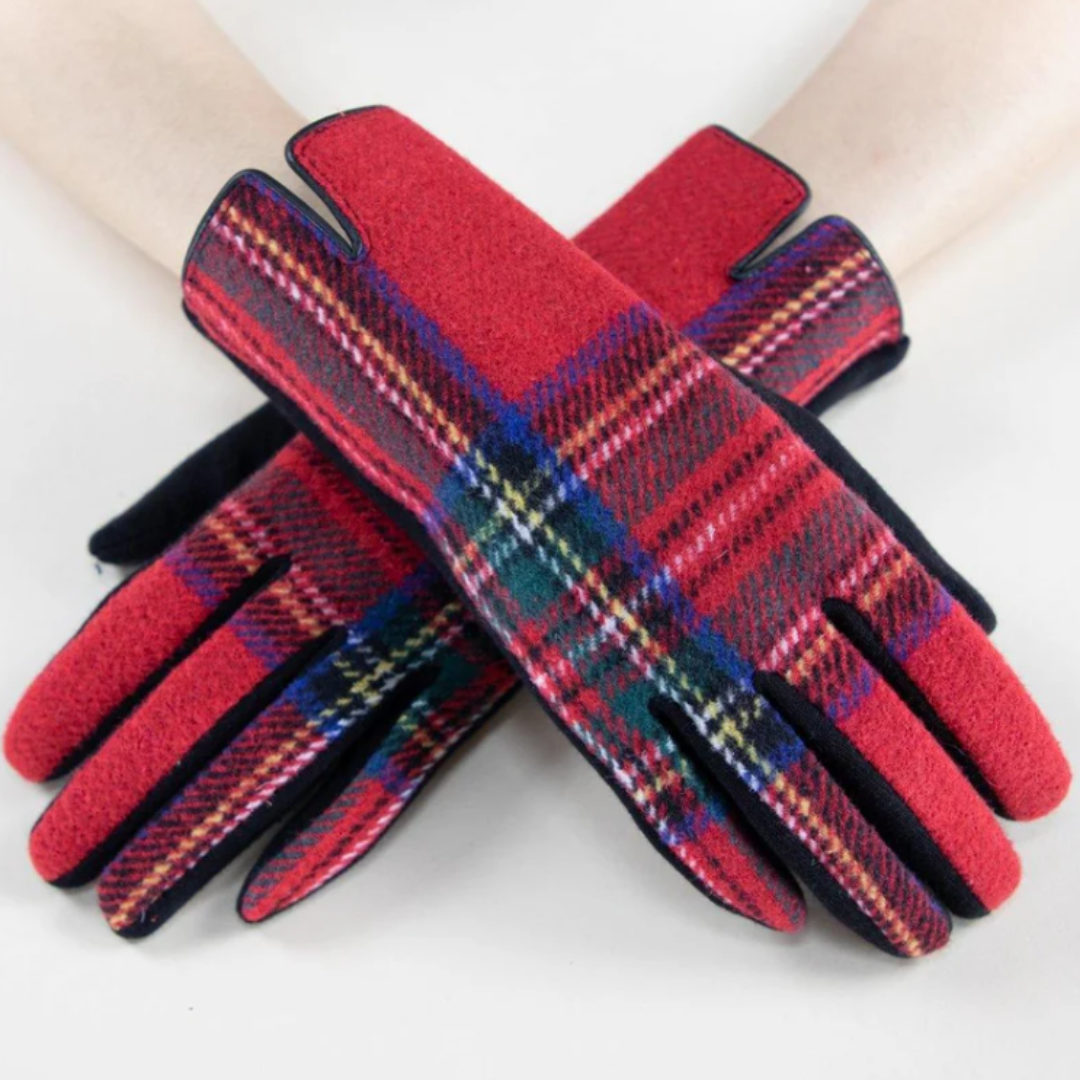 Plaidberry Gloves