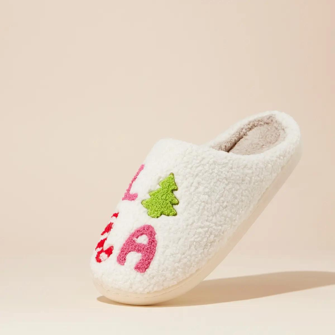 Lilla Haven FALALALA Tree Fuzzy Home Slippers