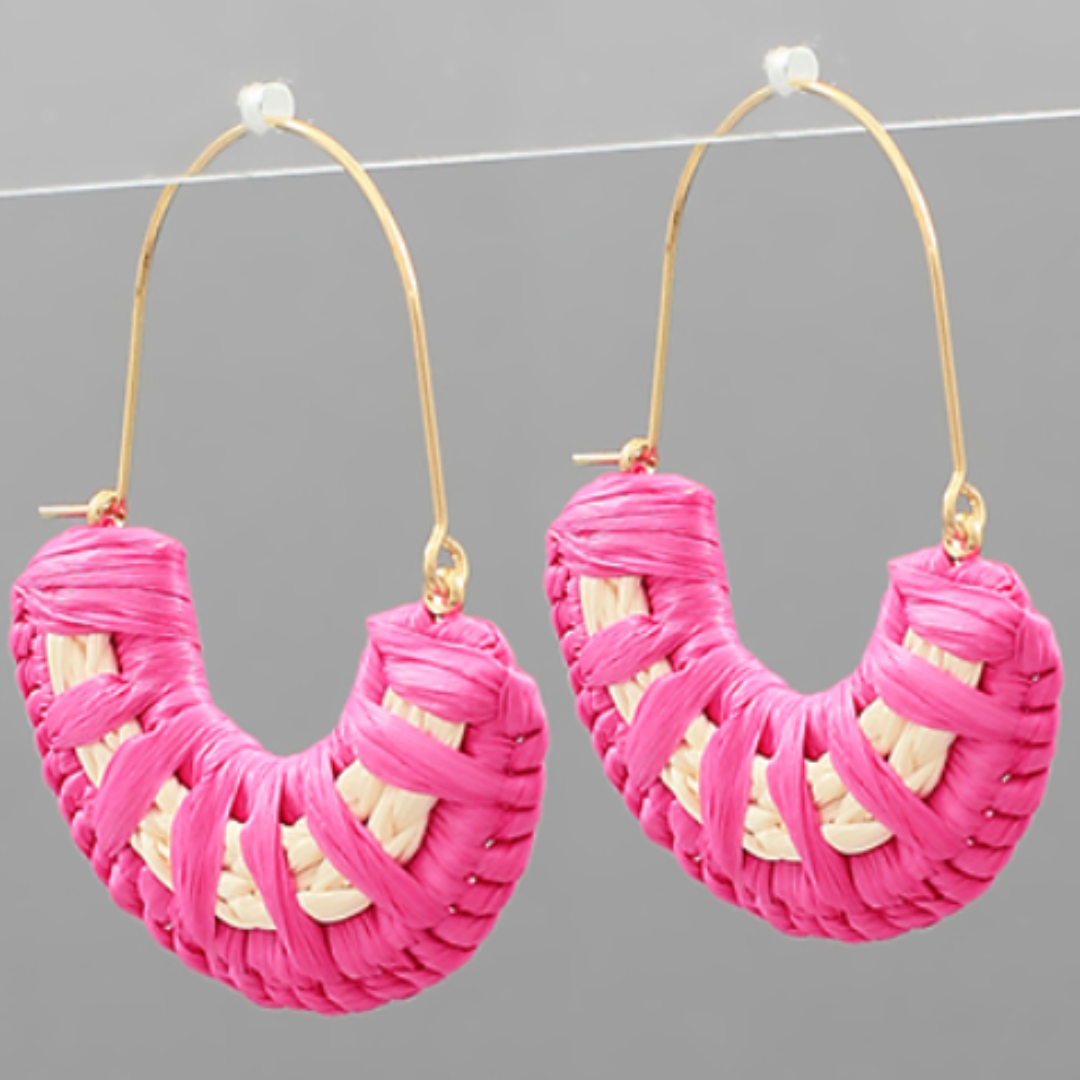 Raffia Dangle Earrings