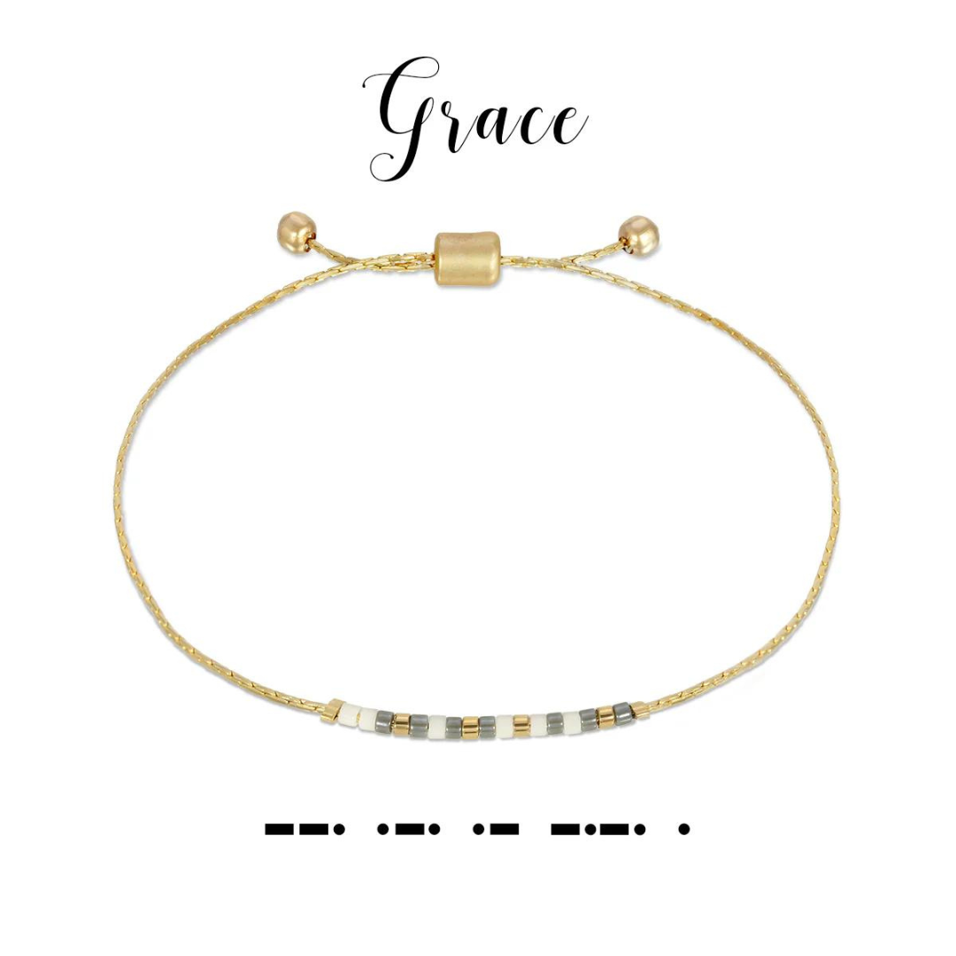 Dot & Dash Morse Code Bracelet - Grace