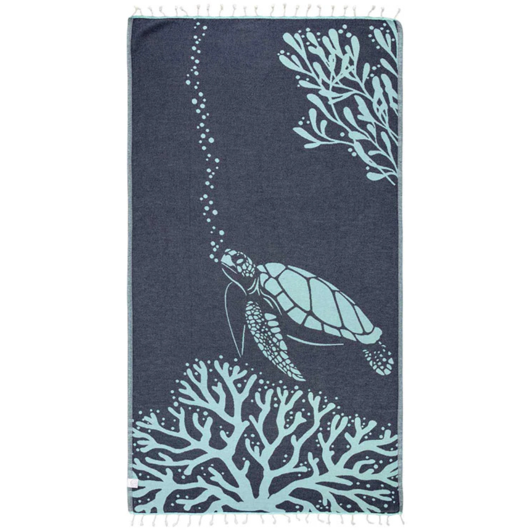 Sand Cloud Sand Resistant Towel - Bubbles Turtle