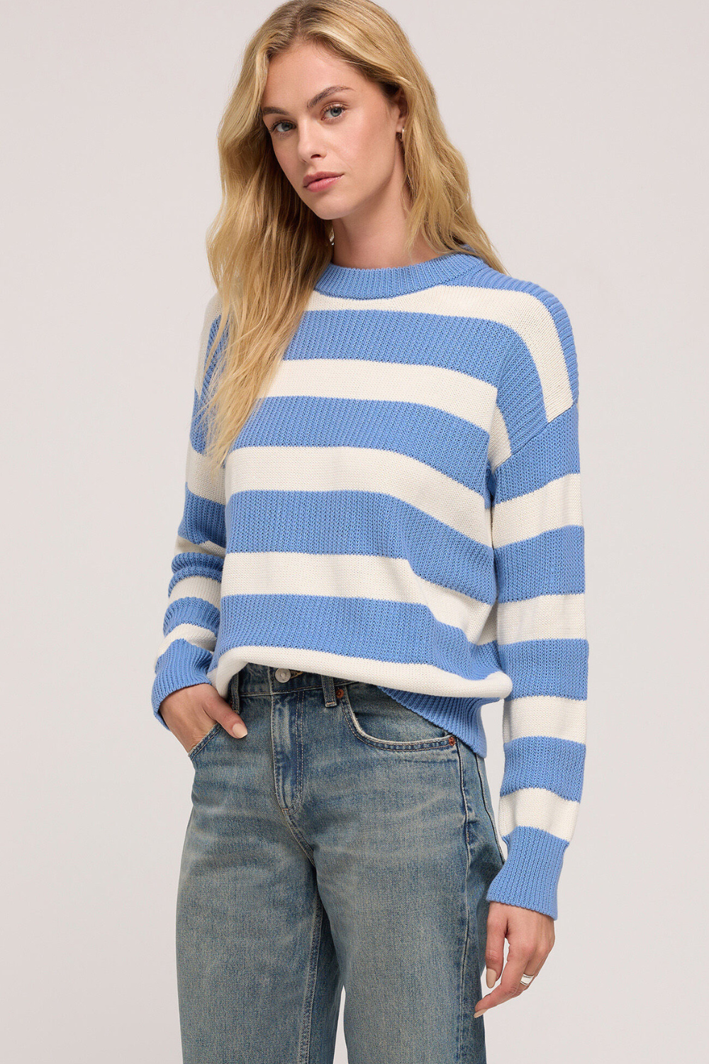 Z Supply Boyfriend Sailor Sweater - Blue River