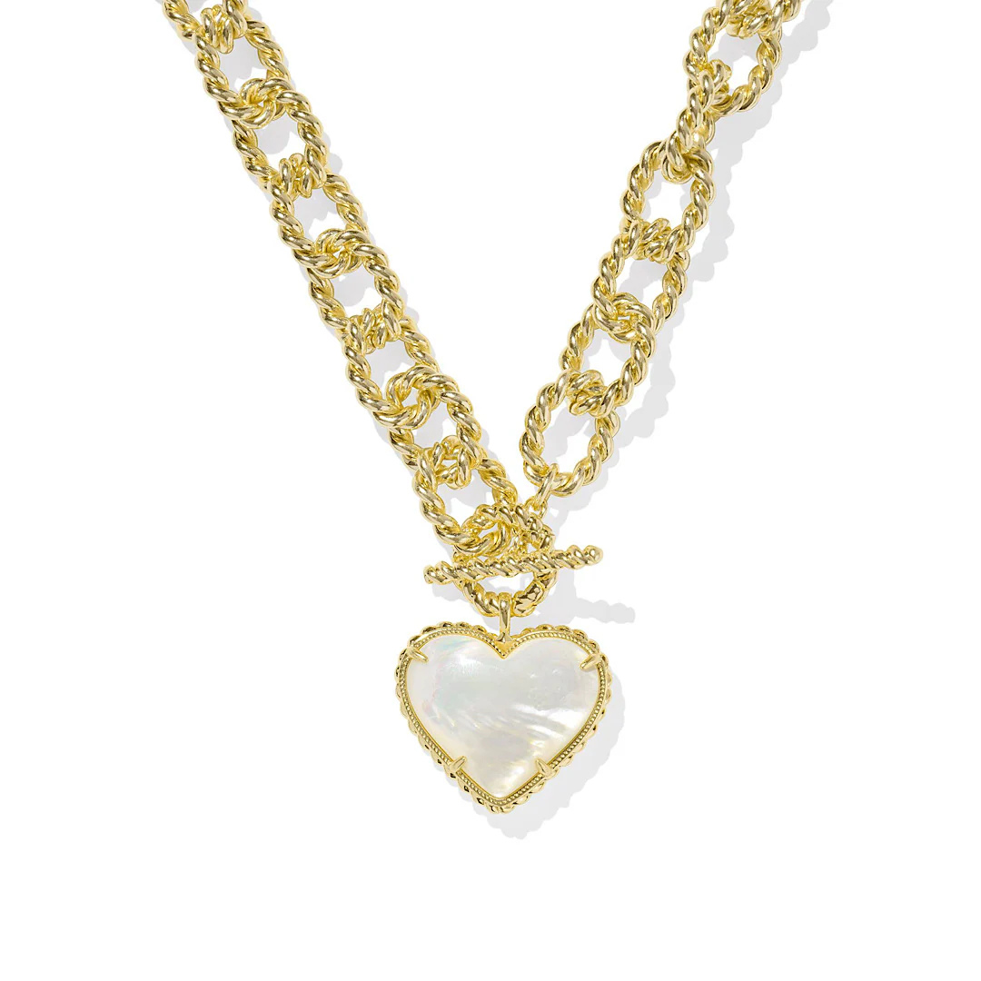 Kendra Scott Haisley Heart Statement Necklace - Gold