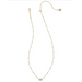 Kendra Scott Mini Elisa Enamel Frame Necklace - Gold - The Cottage