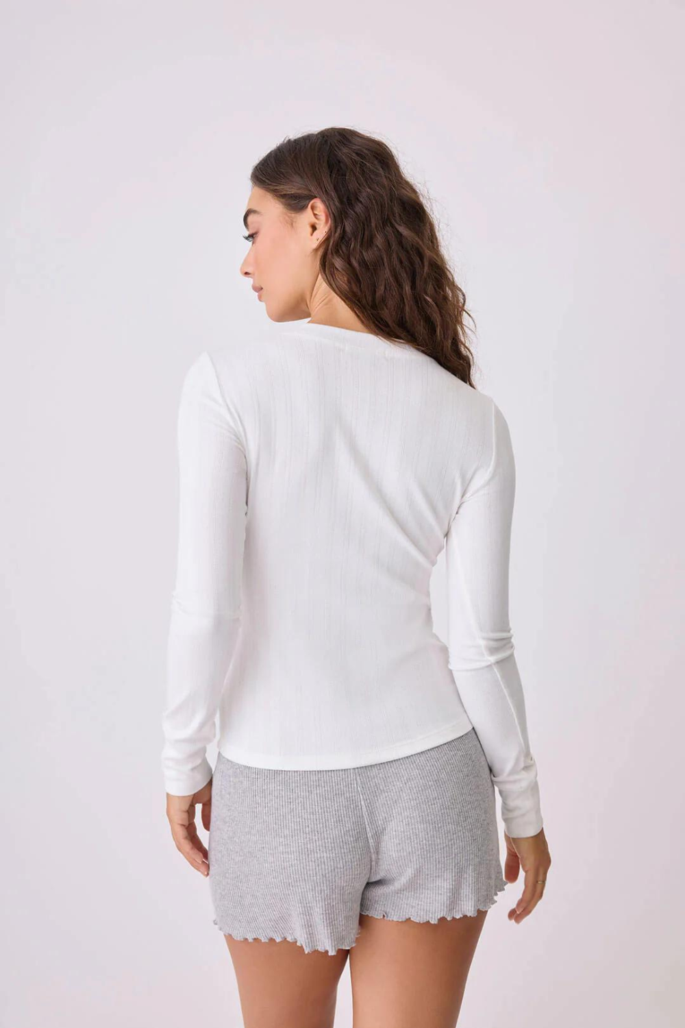 P.J. Salvage Long Sleeve Back to Basics - Ivory