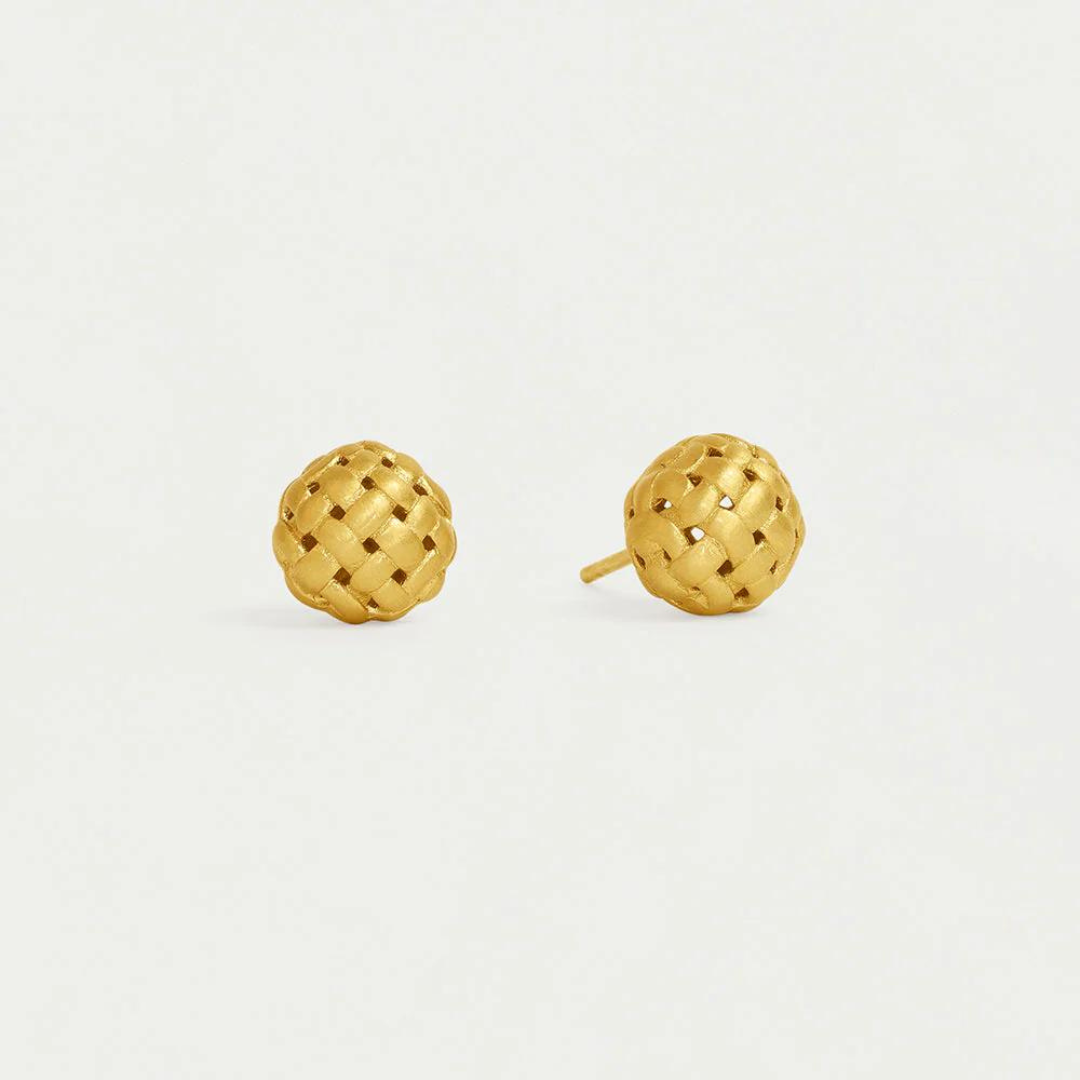 Dean Davidson Weave Ball Studs - Gold