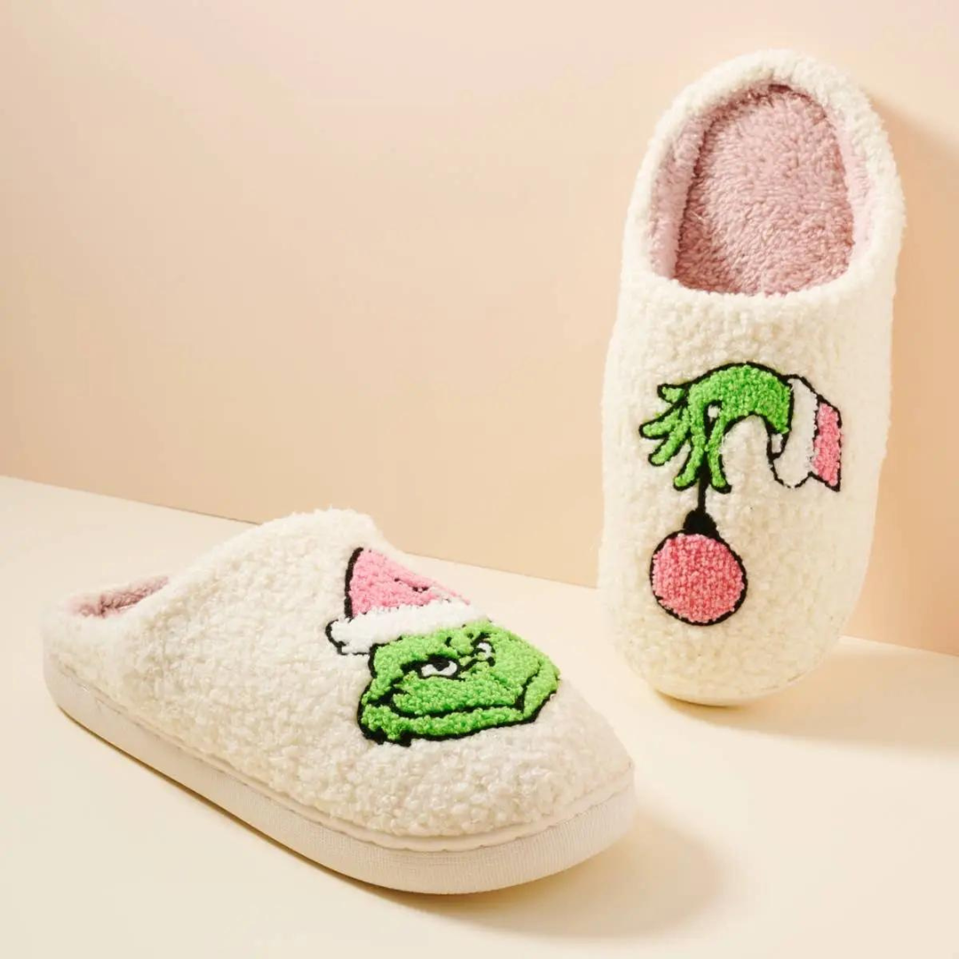 Lilla Haven Christmas Monster Home Slippers