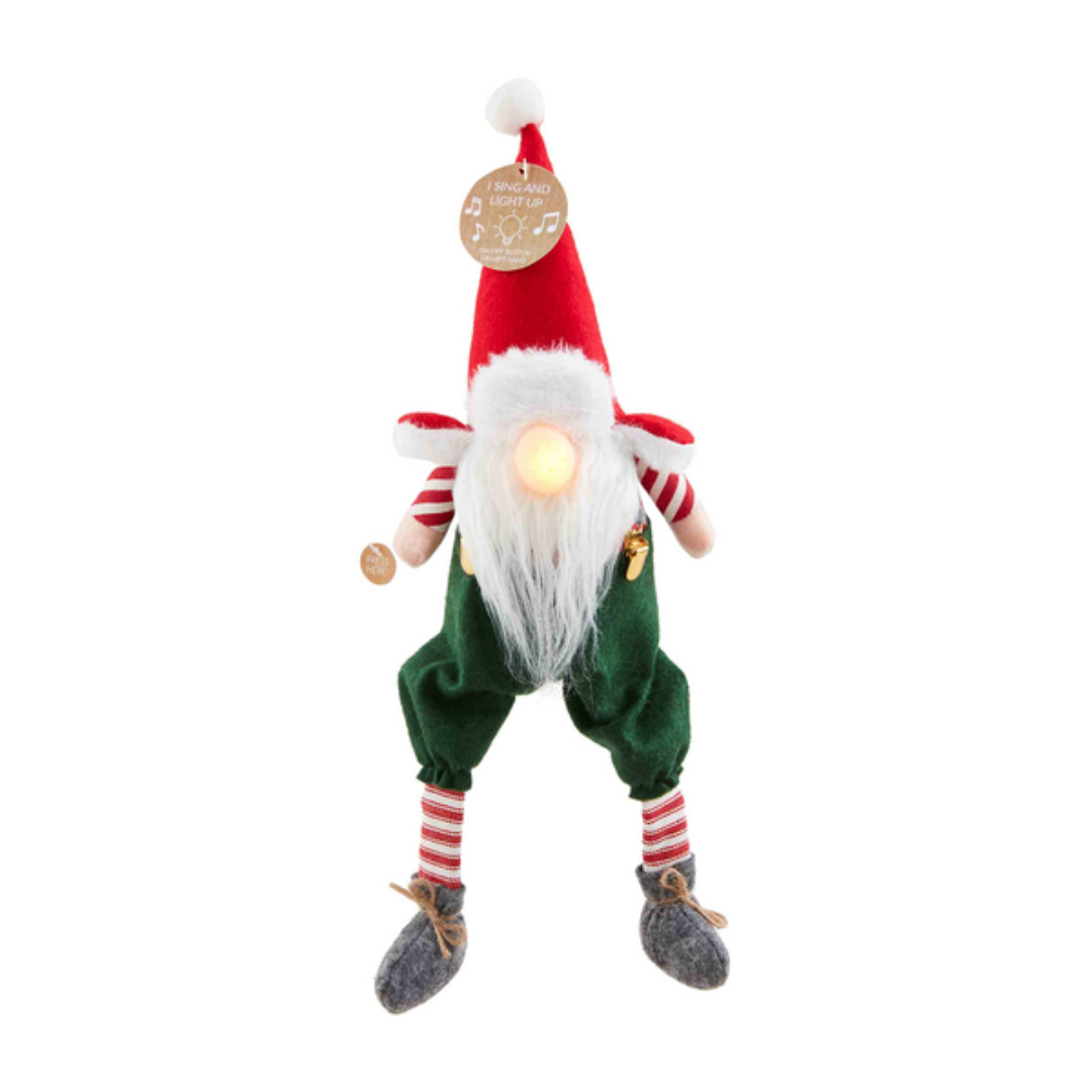 Mud Pie Singing Christmas Gnome