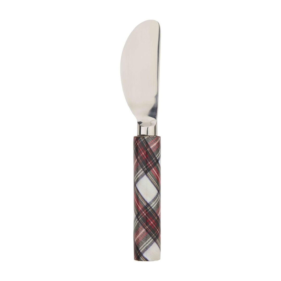 Mud Pie Christmas Tartan Spreader