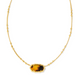 Kendra Scott Elisa Bamboo Frame Necklace - Gold - The Cottage