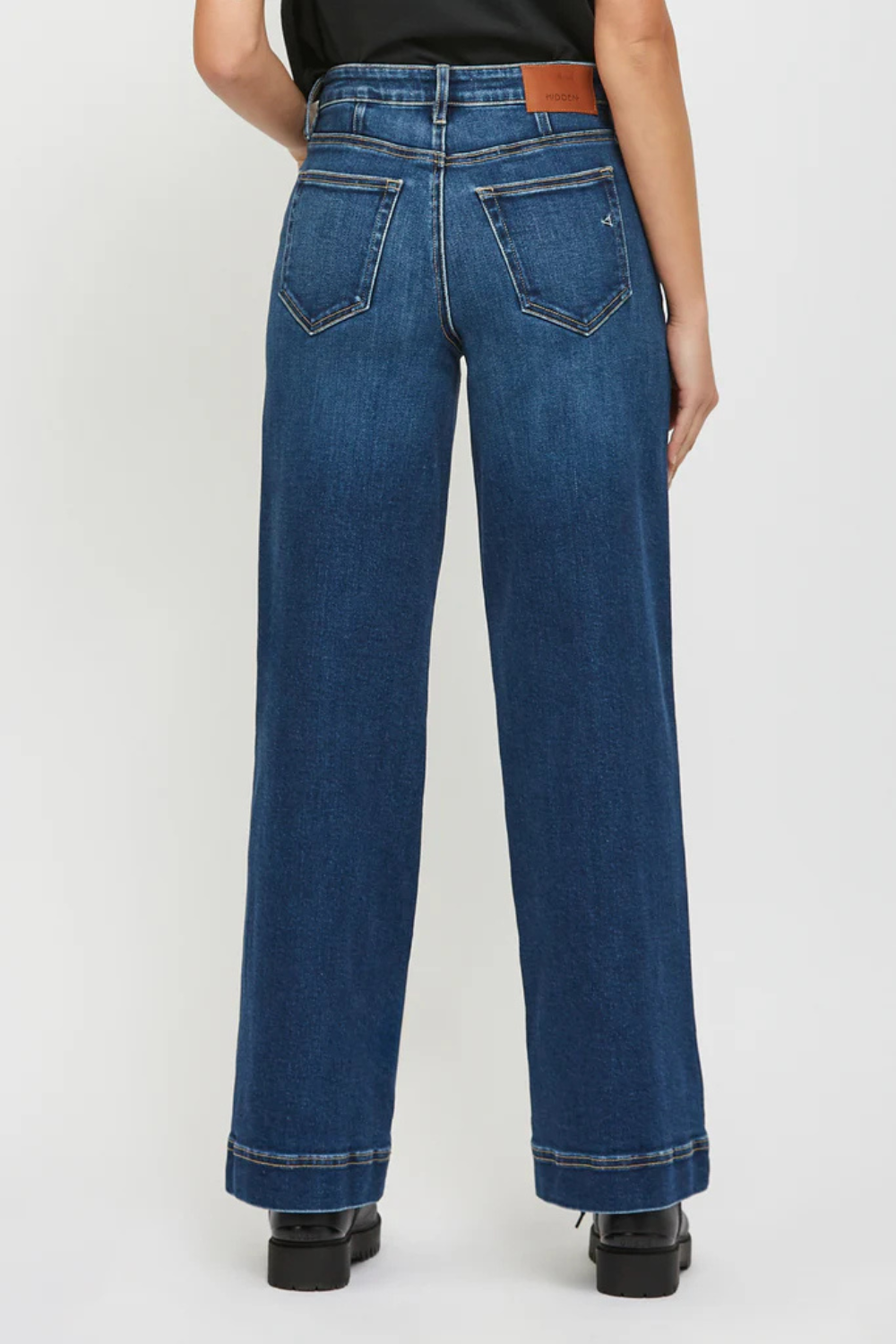 Hidden Nori Extra Wide Leg Jean - Dark