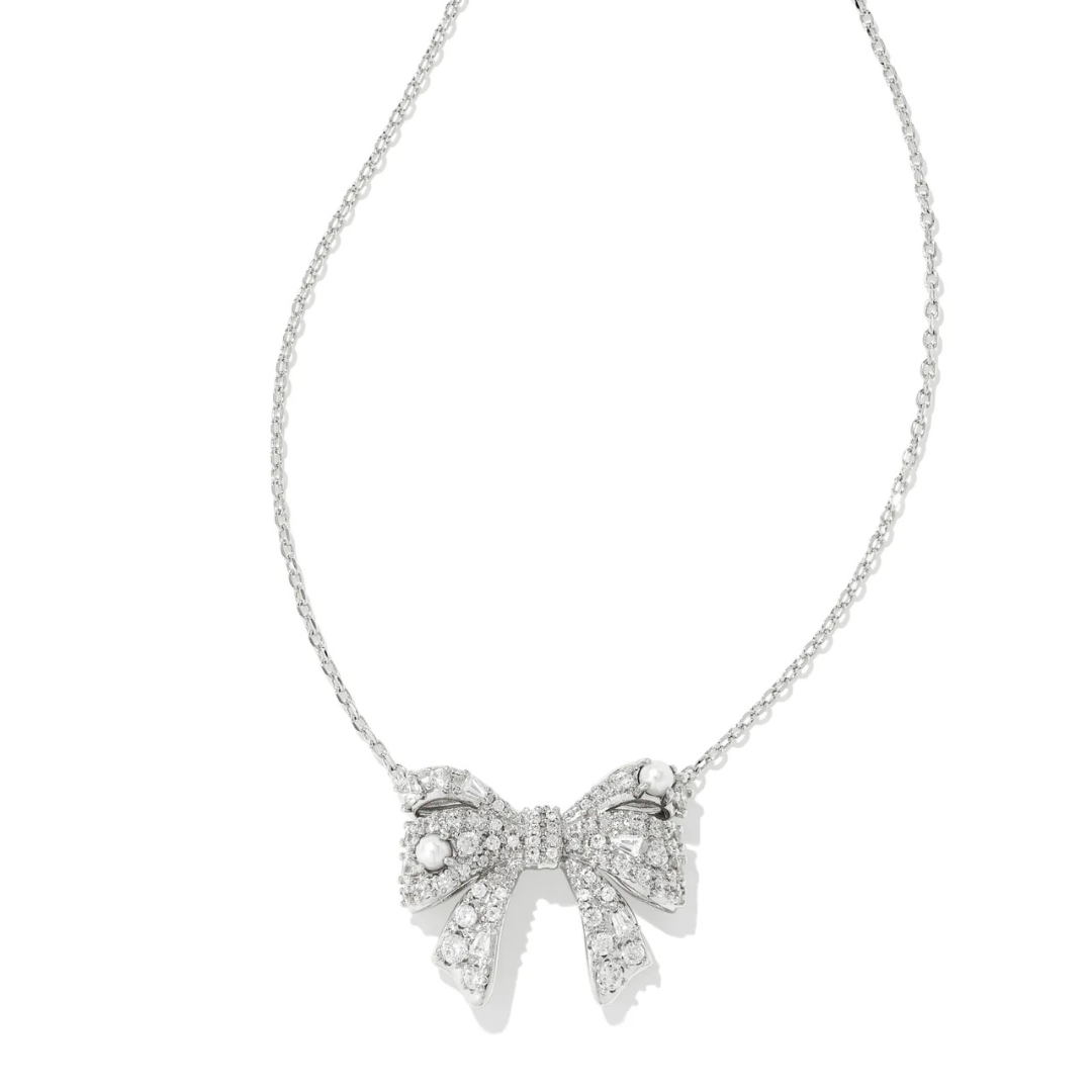 Kendra Scott Krista Bow Short Pendant Necklace