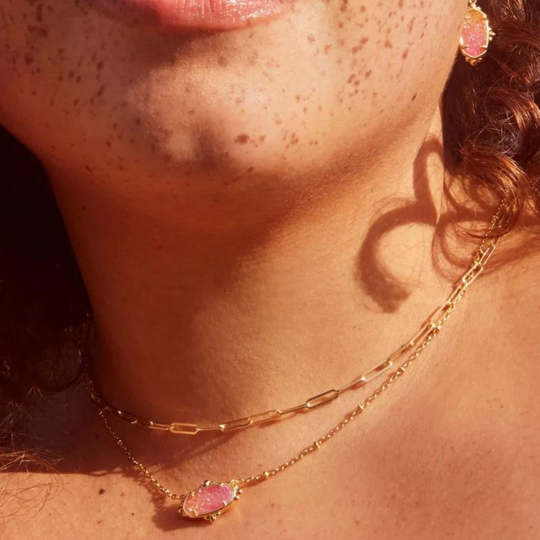 Kendra Scott Elisa Petal Framed Necklace - Gold