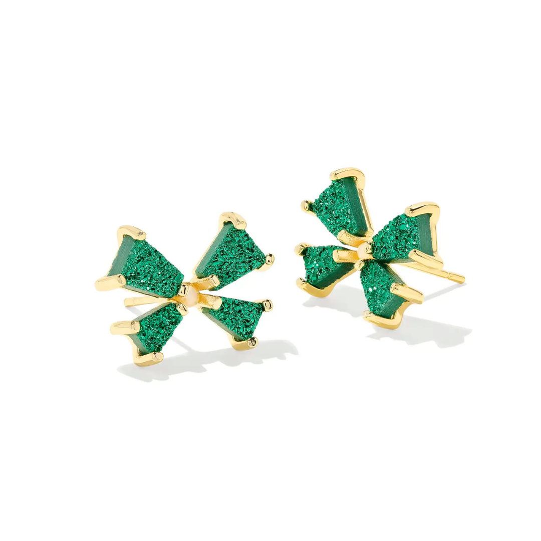 Kendra Scott Blair Bow Stud Earrings - Gold