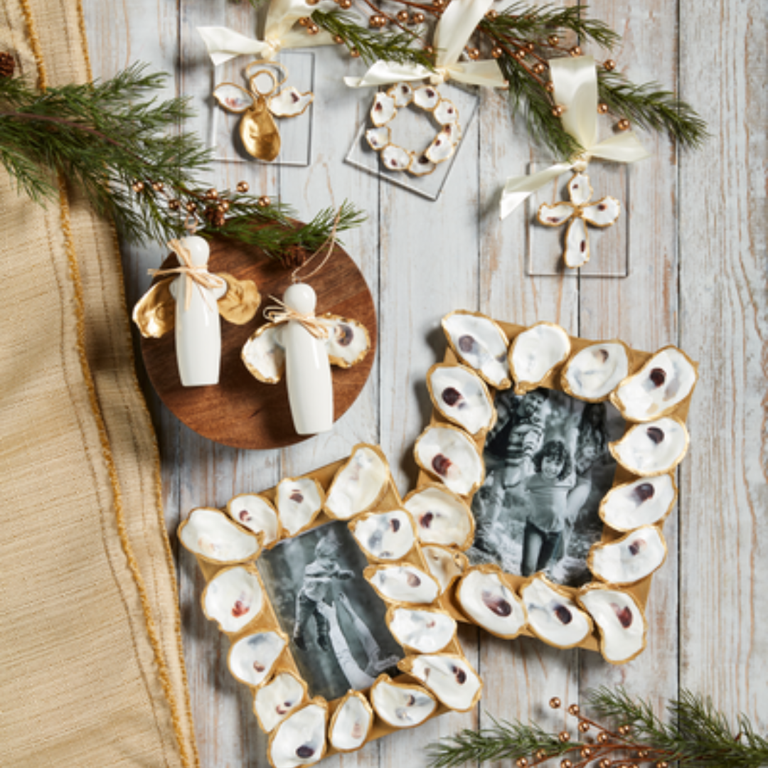 Mud Pie Oyster Wing Angel Ornament