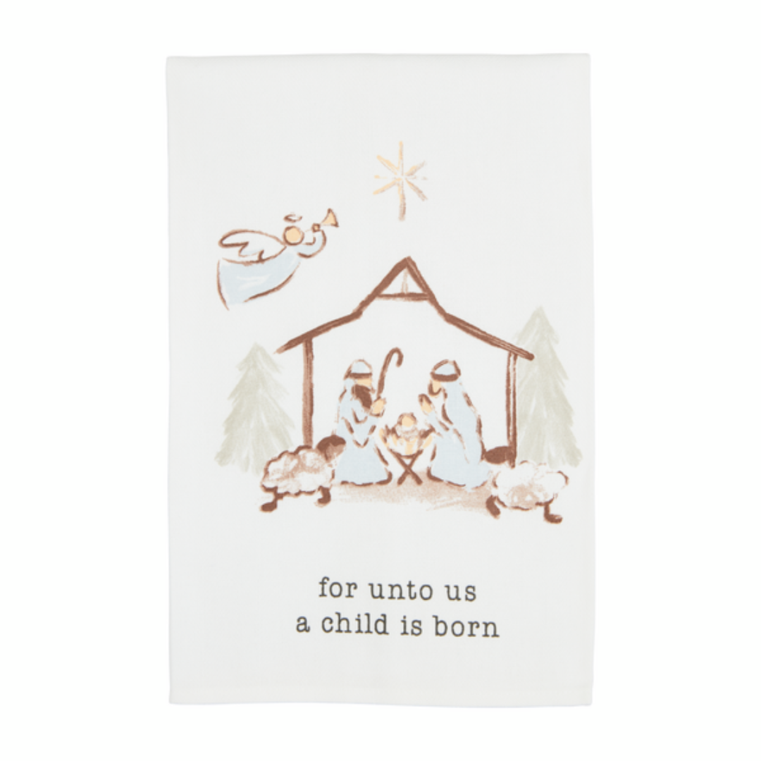 Mud Pie Nativity Towel