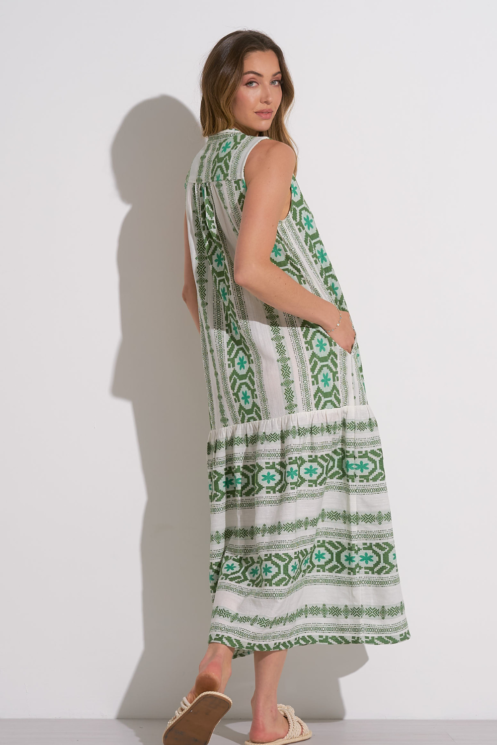 Elan Maxi Dress with Tassles