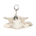 Jellycat Snow Dragon Bag Charm - The Cottage