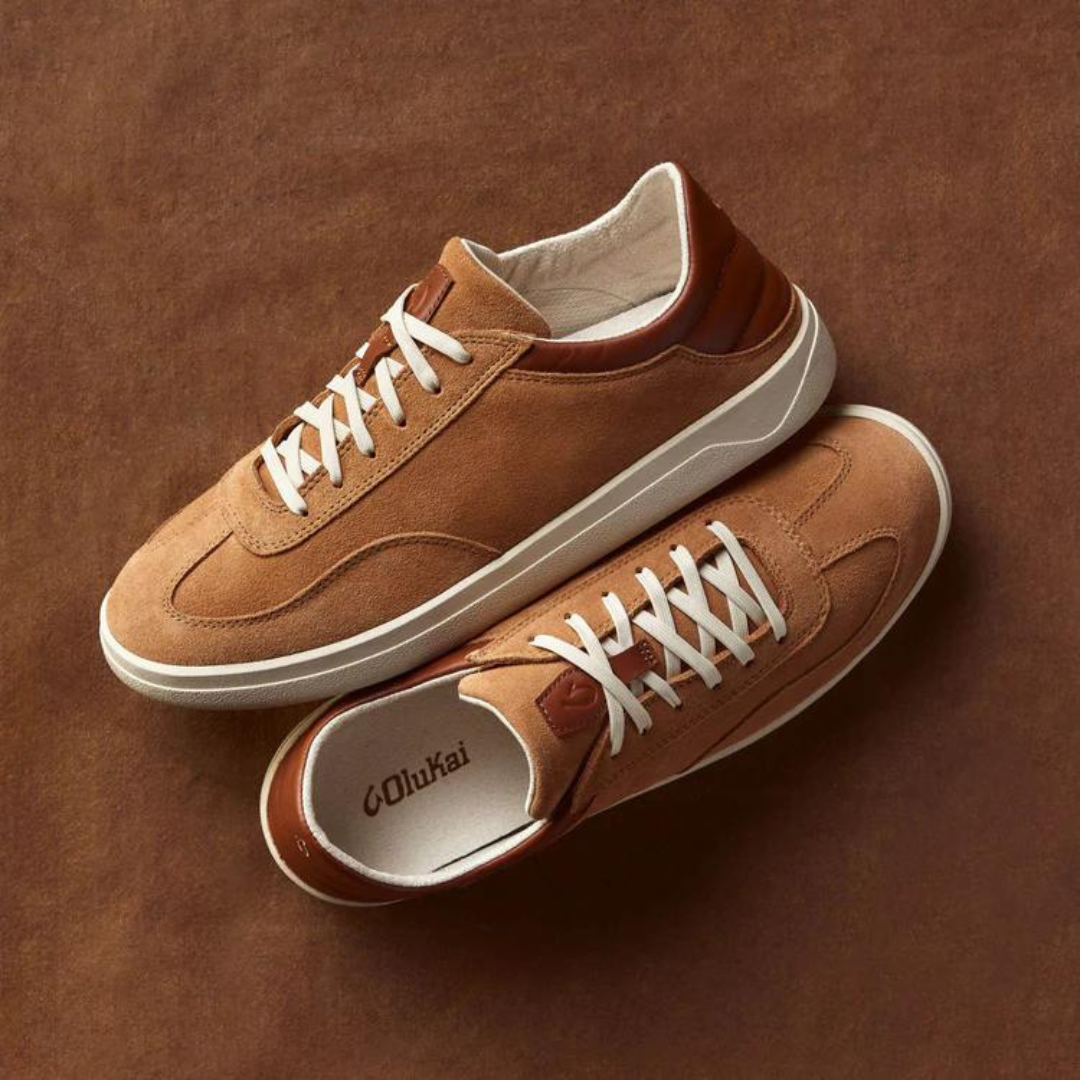 Olukai Punini Suede Sneakers - Tan/Toffee - The Cottage