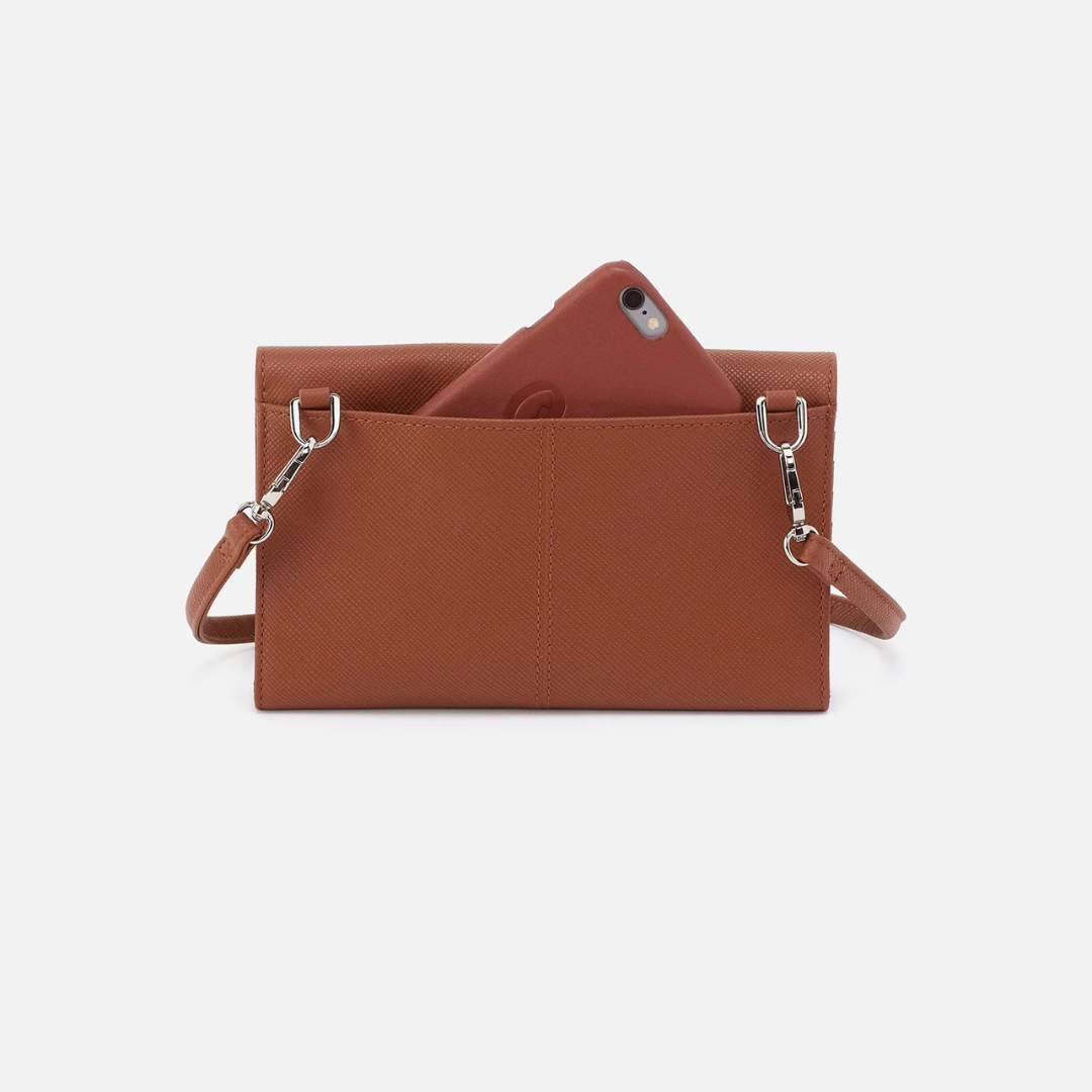 Hobo Essential Wallet Crossbody Soft Saffiano - Lion